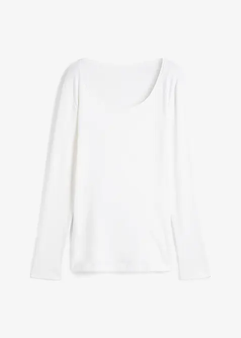 Langermet topp i 100% &oslash;kologisk bomull, bonprix