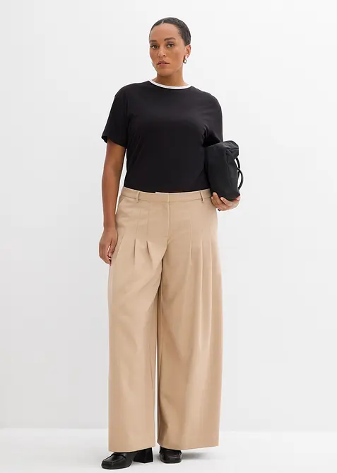 T-skjorte med kontrastfarget detalj, bonprix