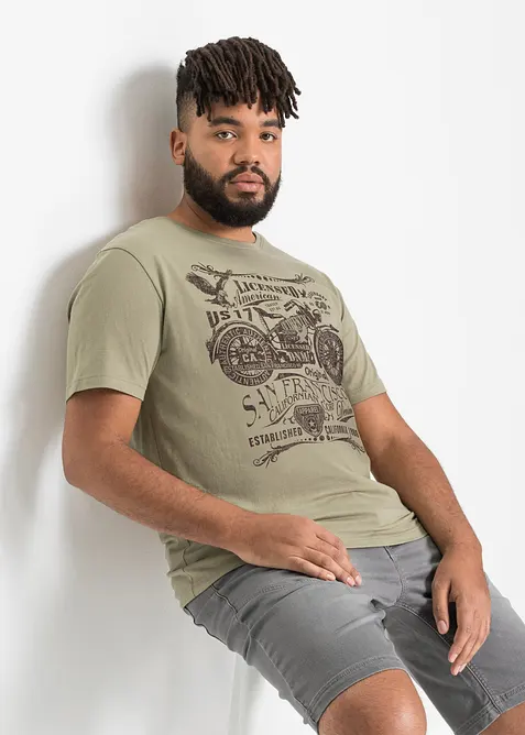 T-skjorte i 100% bomull, bonprix