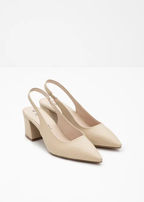 Slingbacks med blokkhæl, bonprix