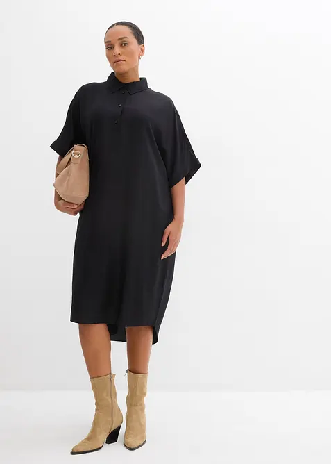 Skjortekjole i fin viskose, bonprix