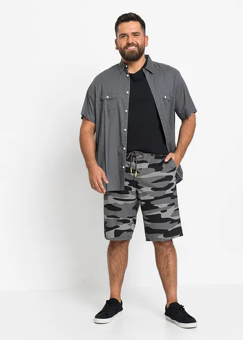 Kortermet skjorte i 100% bomull, bonprix