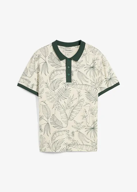 Poloskjorte i &oslash;kologisk bomull, bonprix