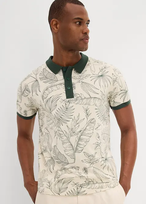 Poloskjorte i &oslash;kologisk bomull, bonprix