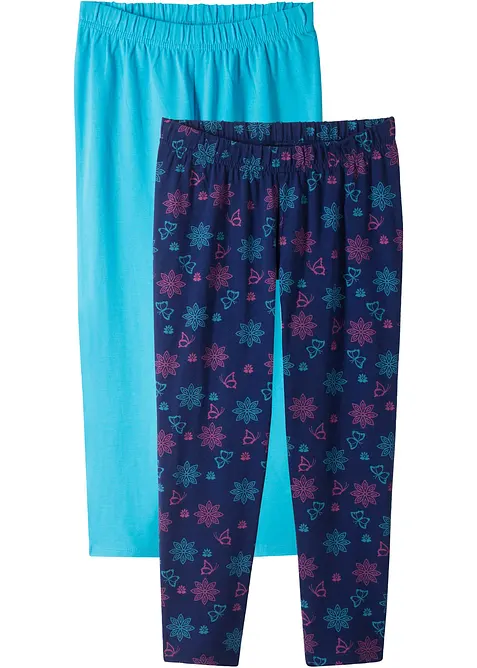 Caprileggings med økologisk bomull (2-pack), bonprix