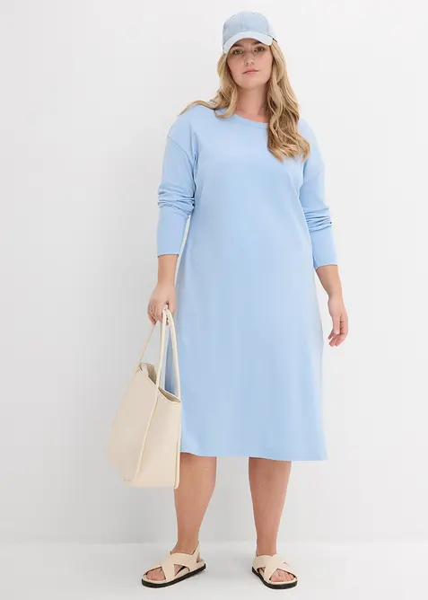 Jerseykjole i formstabil, 100% &oslash;kologisk bomull, bonprix