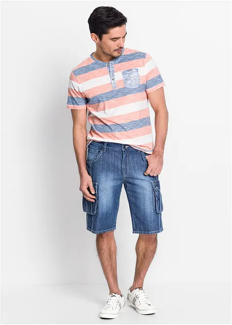 Cargo-bermudashorts i denim, Regular Fit, bonprix