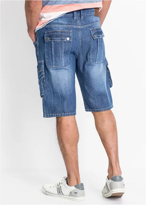 Cargo-bermudashorts i denim, Regular Fit, bonprix