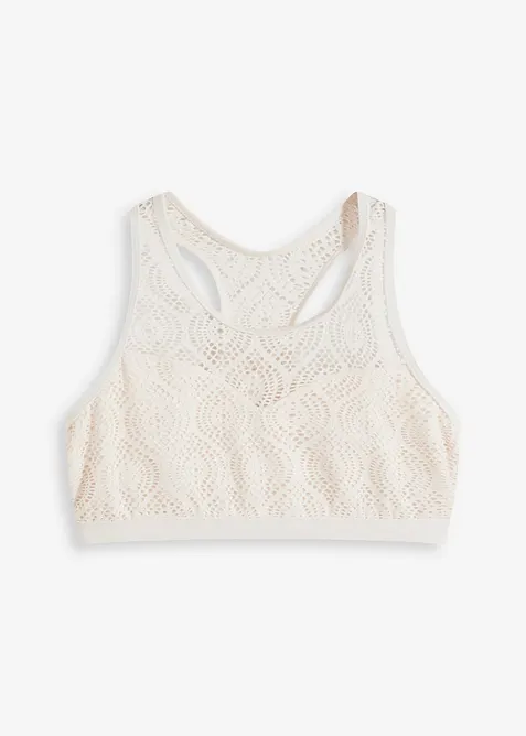 Bustier-bikinitopp med blonder, bonprix