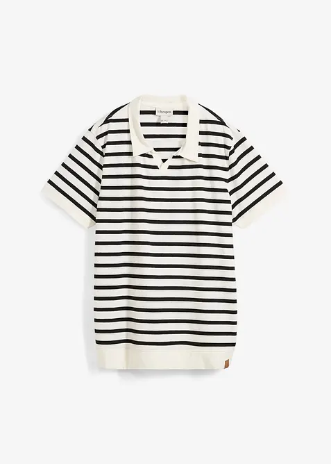 Poloskjorte med &oslash;kologisk bomull, bonprix