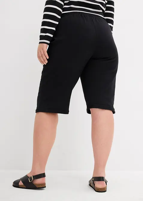 Bermudashorts i trikotmateriale med oppbrett, bonprix