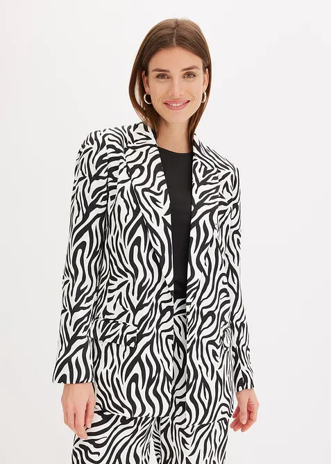 Mønstret blazer, bonprix