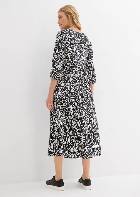 Midikjole i lett viskose, bonprix