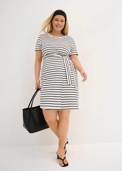 Trikotkjole i ren bomull, bonprix