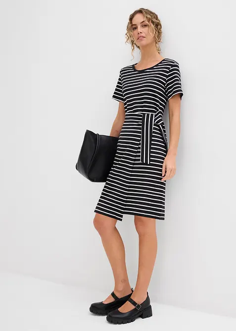 Trikotkjole i ren bomull, bonprix