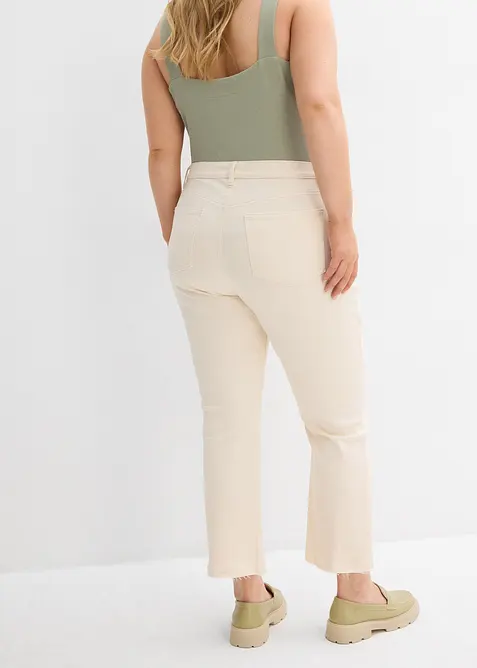 Flared-jeans High Waist, cropped, bonprix