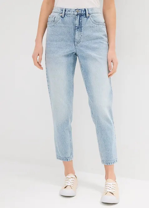 Mom-jeans High Waist, Low Stretch cropped, bonprix