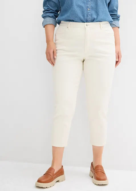 Mom-jeans High Waist, Low Stretch cropped, bonprix