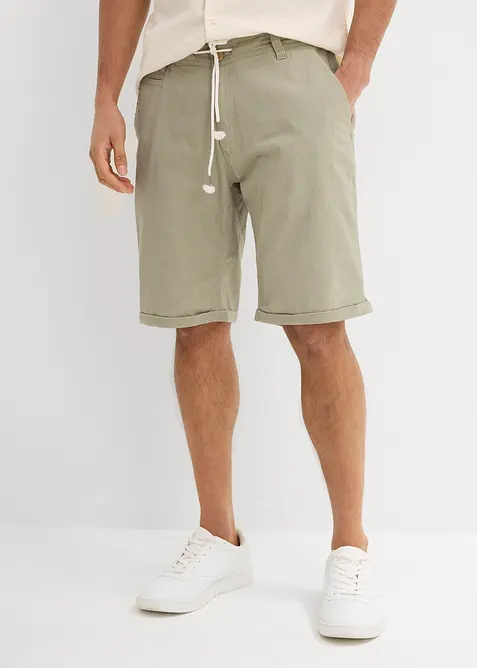 Bermudashorts i linmiks, Regular Fit, bonprix