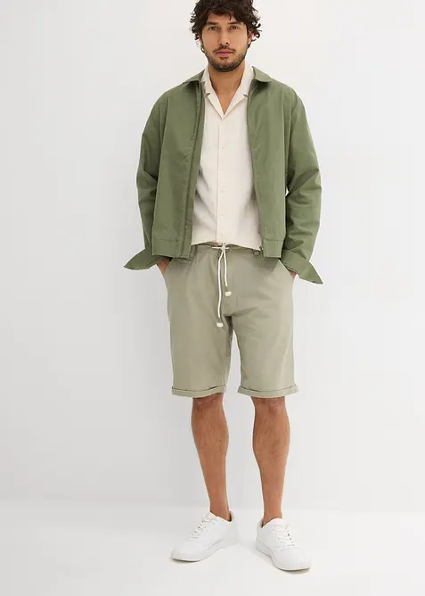 Bermudashorts i linmiks, Regular Fit, bonprix