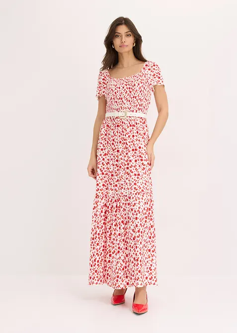 Maxikjole i viskosemiks, bonprix