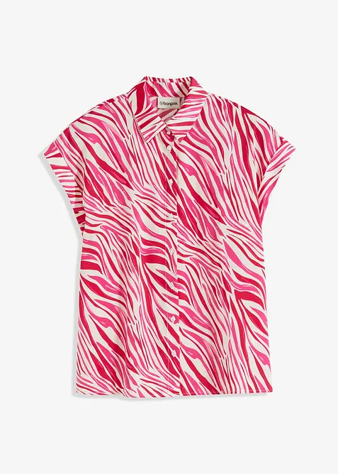 Bluse i lett sateng, bonprix