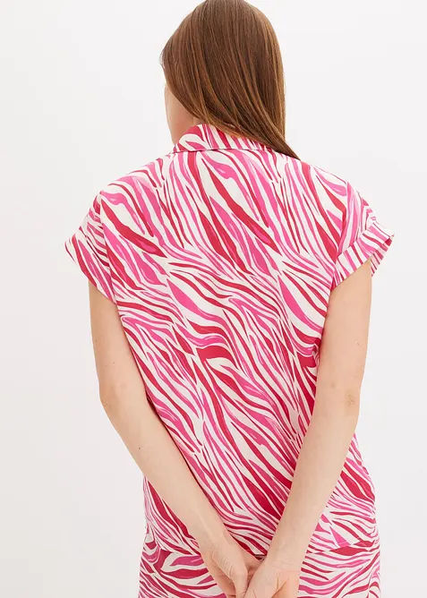 Bluse i lett sateng, bonprix