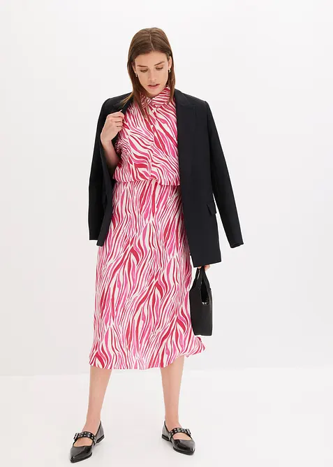 Midiskjørt med komfortlinning, bonprix