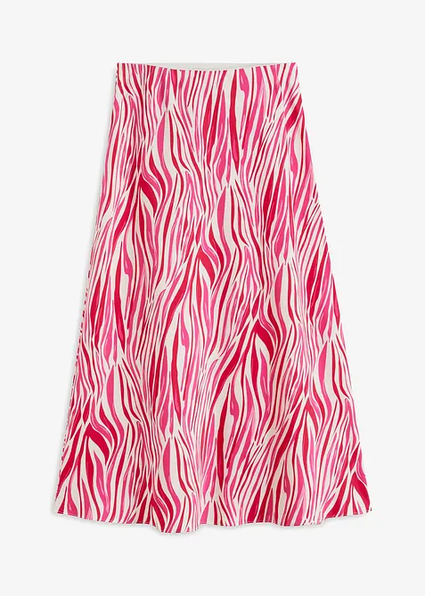 Midiskjørt med komfortlinning, bonprix