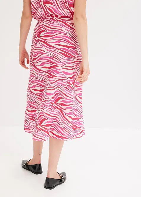 Midiskjørt med komfortlinning, bonprix