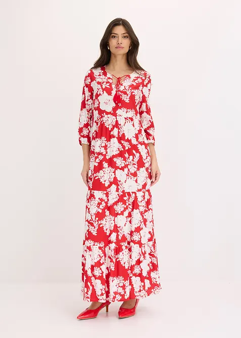 Maxikjole i lett viskose, bonprix