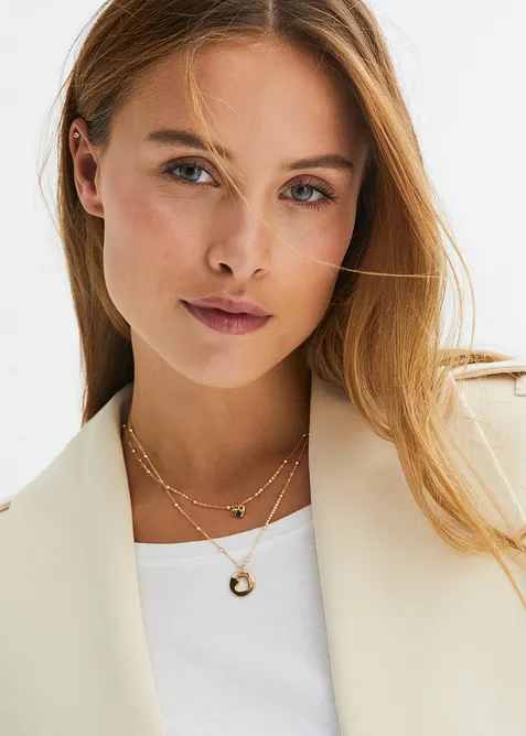 Kjedesett med hjerteanheng (2-delt sett), bonprix