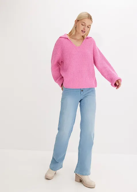 Grovstrikket genser, bonprix