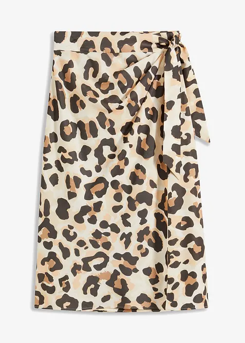 Omslagsskjørt i lett viskosemiks, bonprix