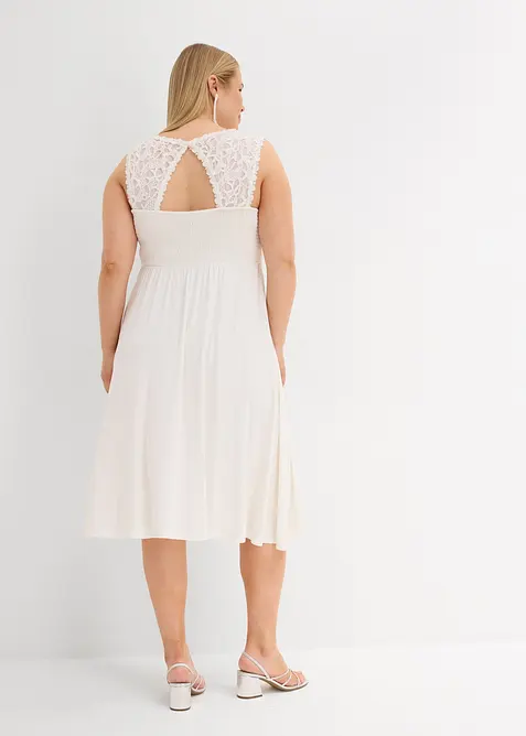 Mammakjole med blonder og elastisk bakstykke, bonprix