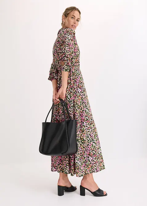 Shoppingveske med rund passepoilering og stort rom, bonprix