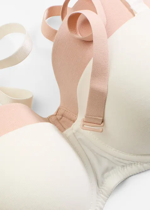 Multiway-BH med bøyle og økologisk bomull (2-pack), bonprix