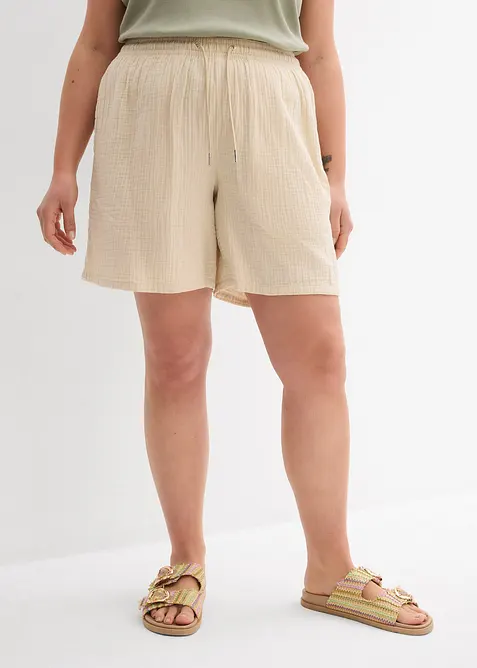 Shorts i musselin, bonprix