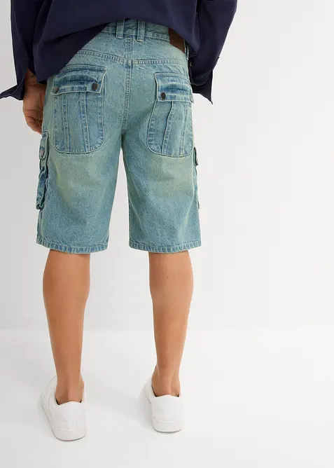 Cargo-bermudashorts i denim, Regular Fit, bonprix
