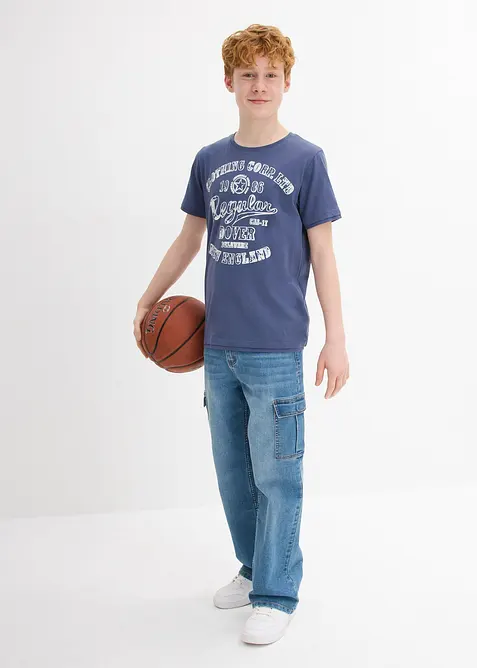 T-skjorte i økologisk bomull (2-pack), bonprix