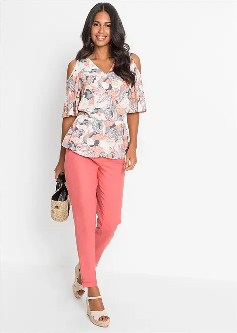 Bukse med lin, bonprix