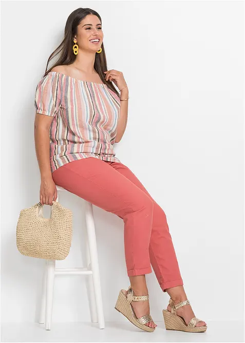 Bukse med lin, bonprix