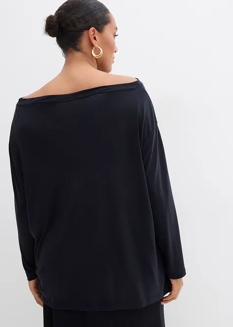 Off shoulder-topp i myk modalmiks, bonprix