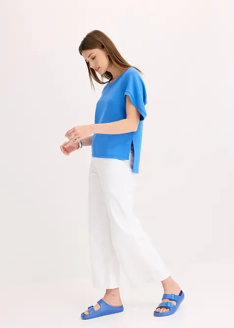 Oversized topp i lett viskosemiks, bonprix