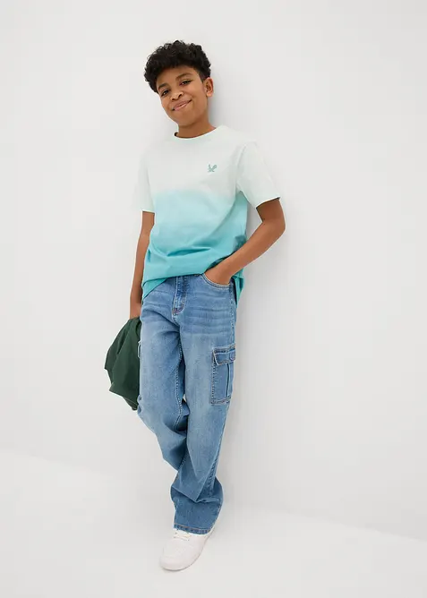 T-skjorte i økologisk bomull med fargegradering, bonprix