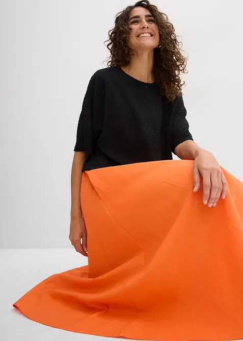 Midiskj&oslash;rt i linmiks, bonprix