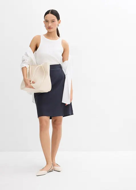 Miniskjørt i twill, bonprix