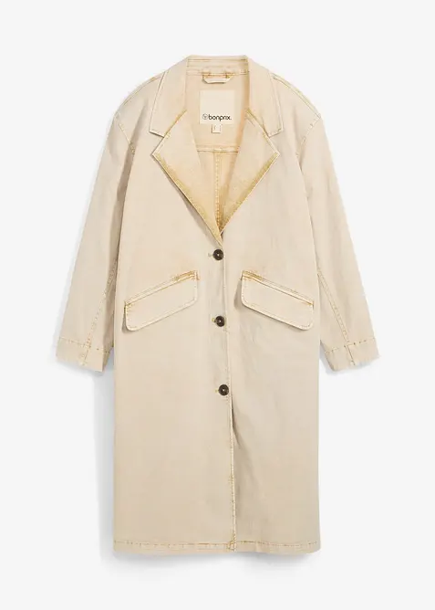 Trenchcoat i twill, bonprix