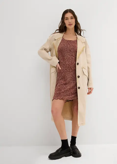 Trenchcoat i twill, bonprix
