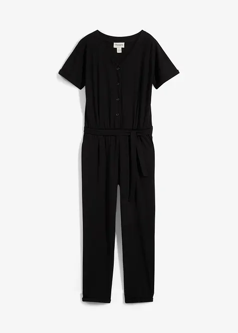 Jersey-jumpsuit med økologisk bomull, bonprix